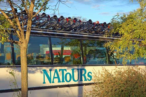 Radtransport auf dem Natours-Bus