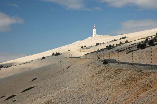 Die weisse Kalkkupe des Mt. Ventoux