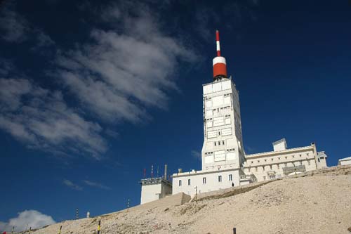 Die Sendeanlagen auf dem Mt. Ventoux