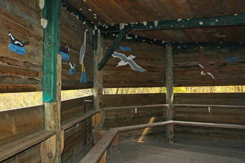 Vogelbeobachtungsstation in der Camargue