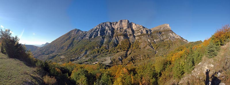 Herbstwald am Col de la Chaudiére