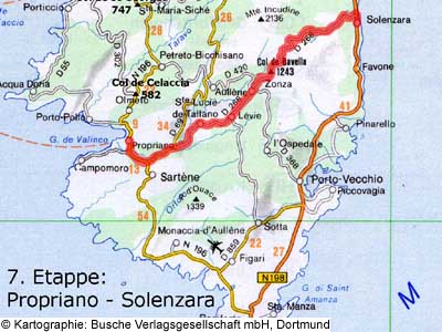 7. Etappe: Propriano - Solenzara