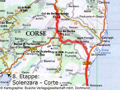 8. Etappe: Solenzara - Corte