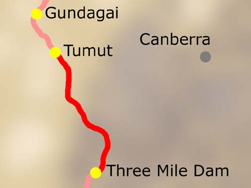 7. Etappe: Tumut - Three Mile Dam am 16.03.2004