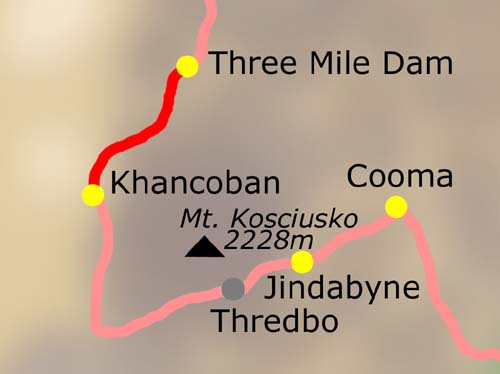 8.Etappe: Three Mile Dam - Kancoban am 17.03.2004