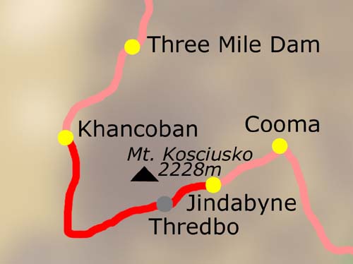 9. Etappe: Khancoban - Jindabyne am 18.03.2004