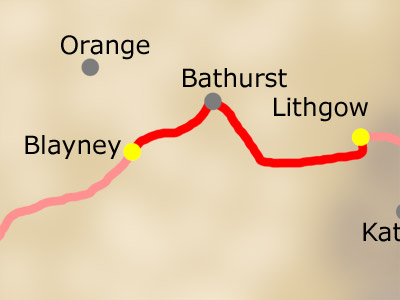 Donnerstag 11.03.: Lithgow - Blayney