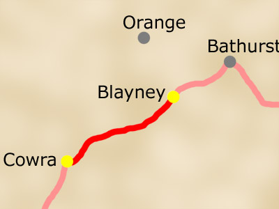 Freitag 12.03.: Blayney - Cowra
