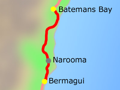 Montag, 22.03. Bermagui - Batemans Bay: