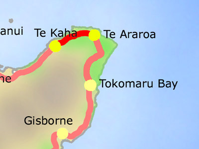 Freitag 27.02.: Te Kaha - Te Araroa