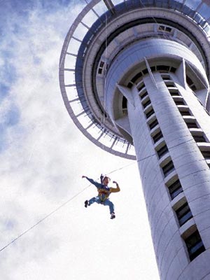 Der Sprung vom Skytower