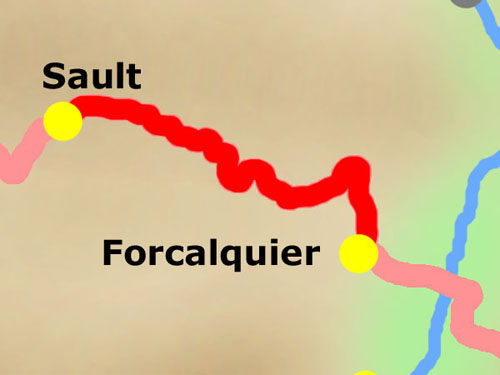 4. Etappe: Sault - Forcalquier am 07.09.2004