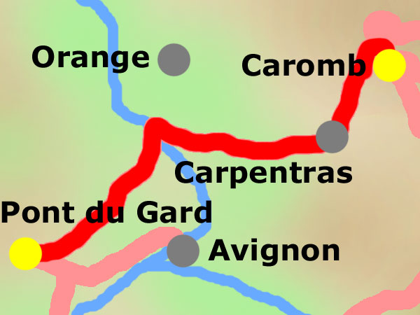 Samstag, 04.09.: Pont du Gard - Carom
