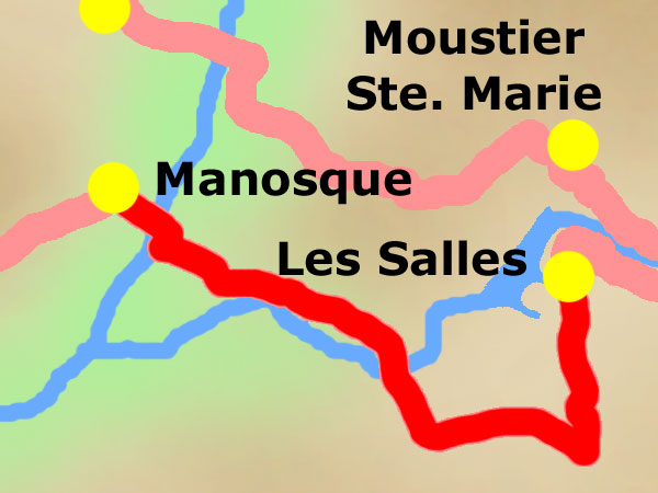 Montag, 13.09.: Les Salles - Manosque