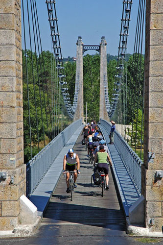 Hängebrücke über die Dordogne