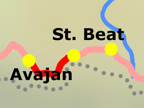 11. Etappe: Avajan - St. Beat am 24.07.2005