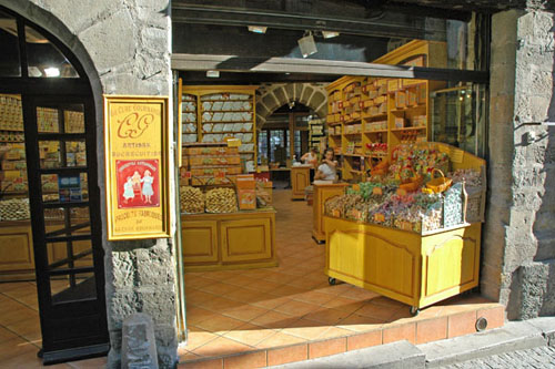 Geschäft in der Cité, Carcassonne