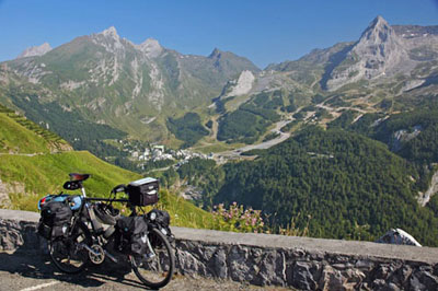 Gourette am Fue des Pic de Ger, Westrampe Col d' Aubisque
