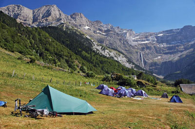 Campingplatz in bester Lage vor dem Cirque de Gavarnie
